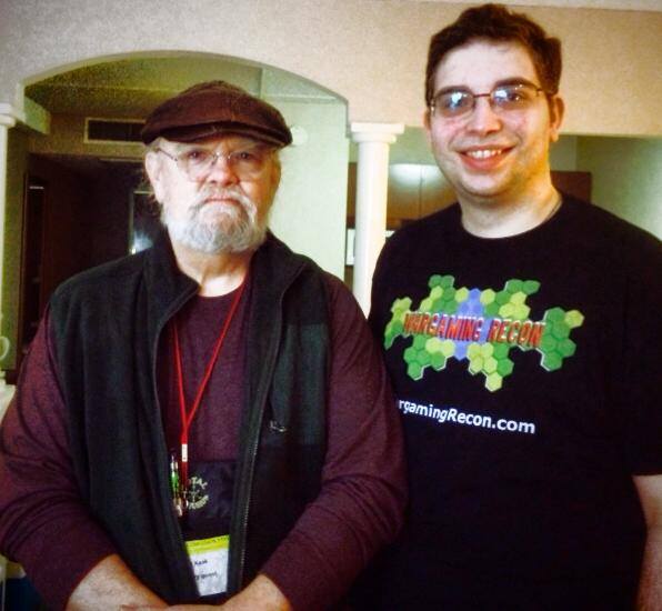 TSR legend Tim Kask with Wargaming Recon's  Jonathan J. Reinhart in the green room at TotalCon 2014.