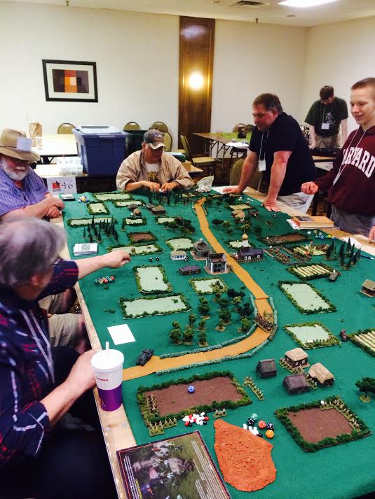 A historical miniatures game played at HuzzahCon 2015 in Portland, Maine.